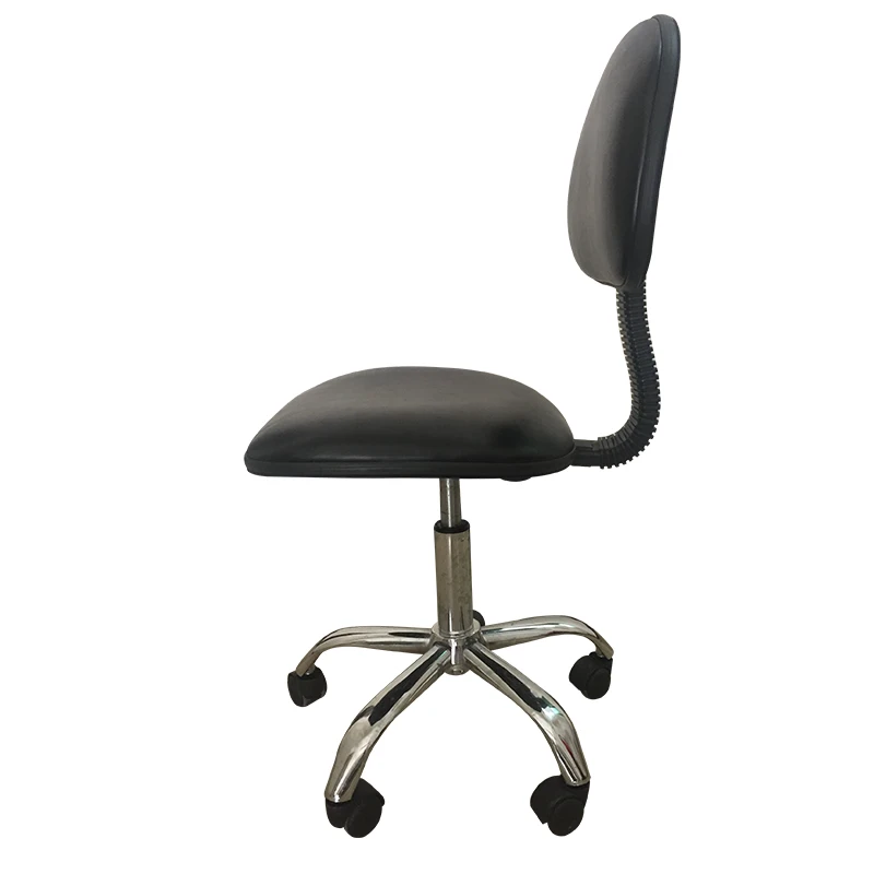 High Quality Black adjustable PU Leather ESD Chair with Armrest