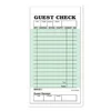 Guest Check Book Pads Single Part Perforated White 6.75X3.4 inch