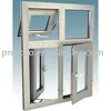 Update aluminum top hung window,Aluminium casement window with top hung fanlight PNOC011CMW