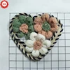 Custom fashion design flower embroidery patch