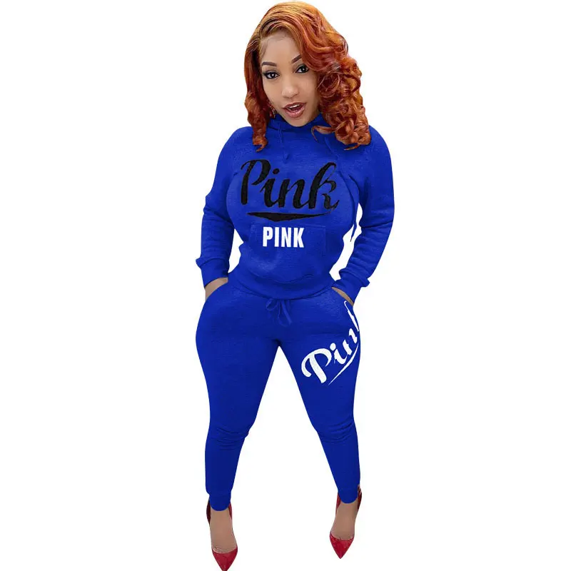 

Wholesales New Letter Printed Long Sleeve Sports 2 Piece Set, N/a