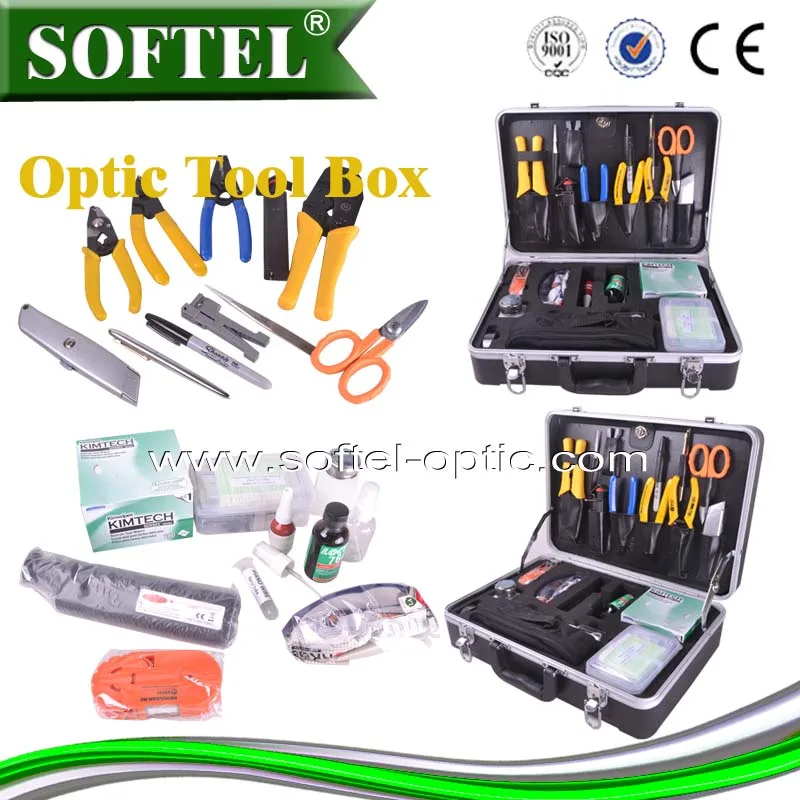 [softel]34pcs Cable End Termination Kit,Fiber Optic Termination Kit,Fiber Cable Termination Kit