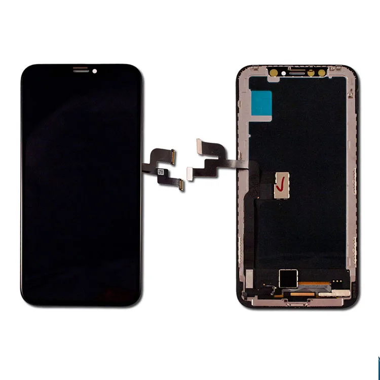

Lcd Screen For Iphone X / 10 Retina Oled Glass Touch On Chassis All Assemble, Black