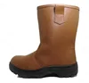 Safety rigger boots with PU/Rubber sole