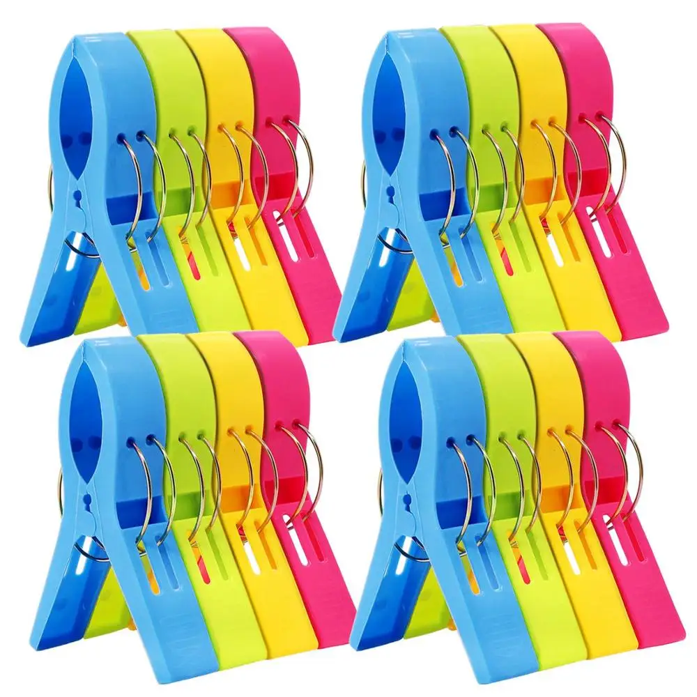 Beach Towel Clips In Bright Colors Jumbo Size Beach Chair Towel