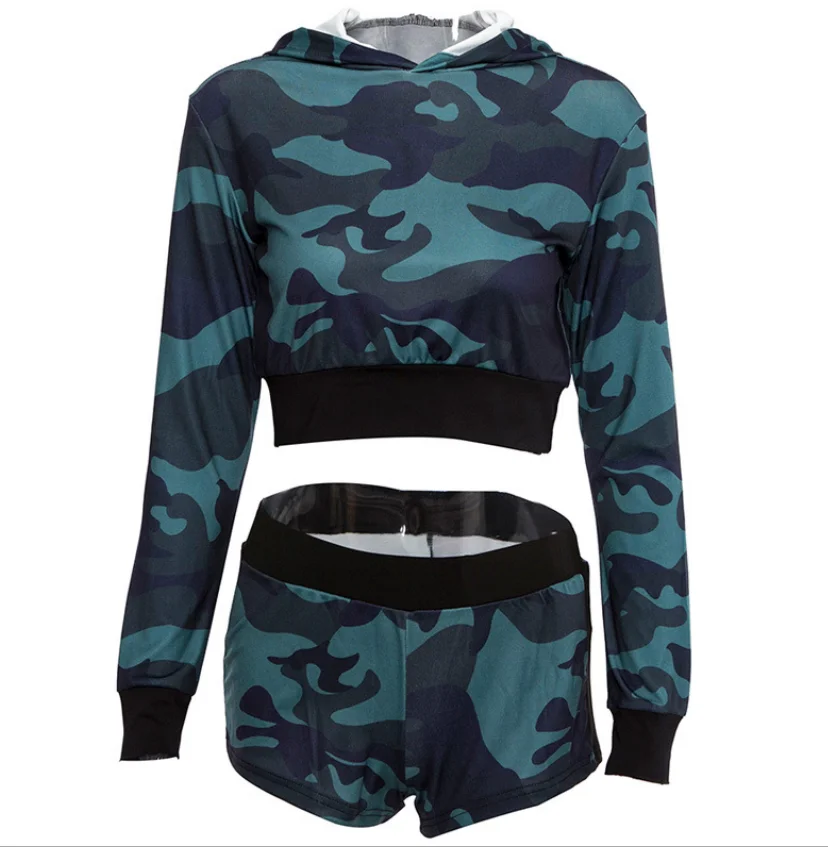 blue camo tracksuit womens