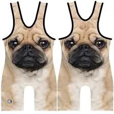 
Fashion Sports Jerseys OEM Sportswear Custom Brand Customized Sublimation Animal Funny cool Lycra Wrestling Singlets 