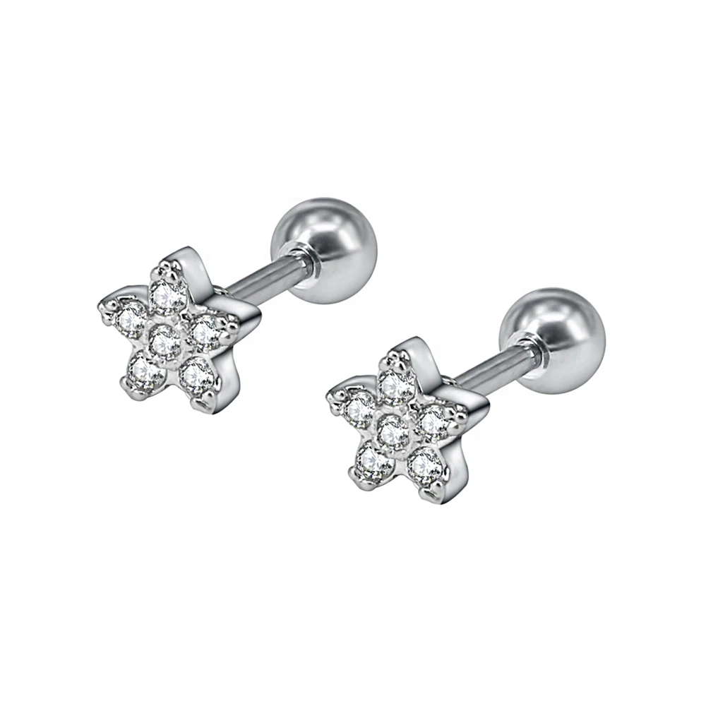 

Stainless Steel earrings charms face rhinestone earrings for women rhinestone earrings, As picture