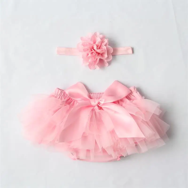 

Baby Cotton Chiffon Ruffle Bloomers Set Cute Baby Diaper Cover Newborn Flower Shorts Toddler Fashion Summer Clothing, As pictures