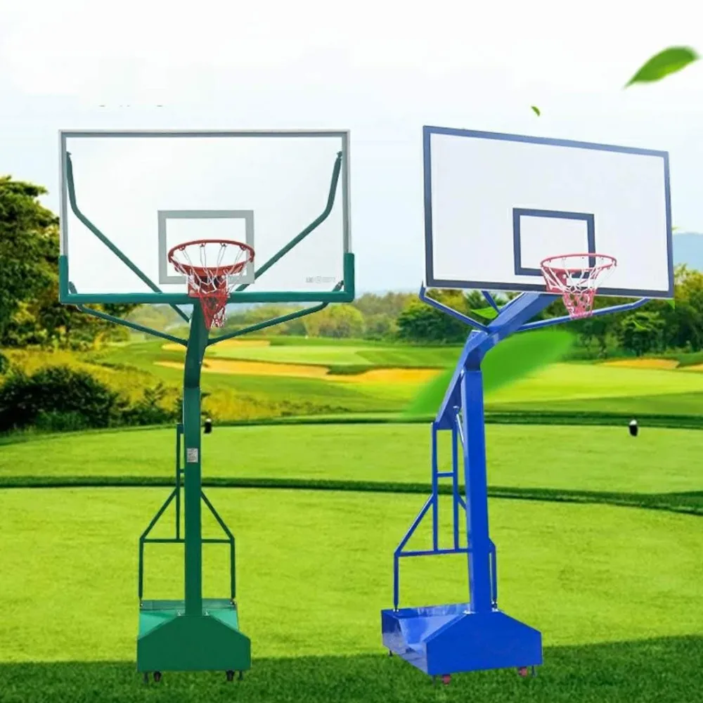 Height Adjustable Basketball Hoop Hydraulic Basketball Stand - Buy High ...