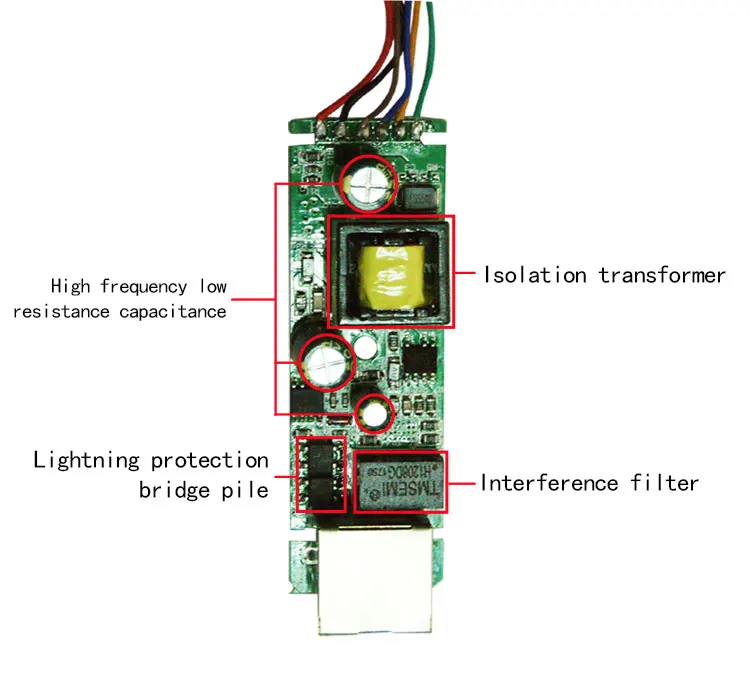 
48V to 12V Active network Isolated PoE Splitter separator IEEE802.3af/at 