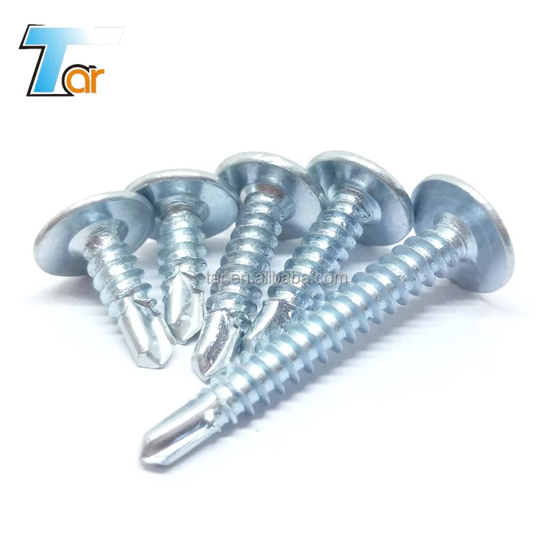 
modified truss head screw zinc /wafer head screw/k-lath head 