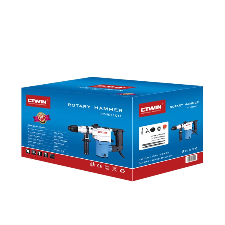
CTWIN High quality 26mm 850w rotary hammer power tool set 3 Function 
