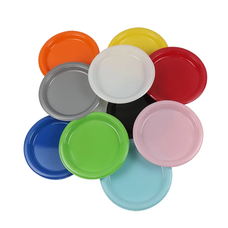 disposable plastic plates bbq party dinner tableware