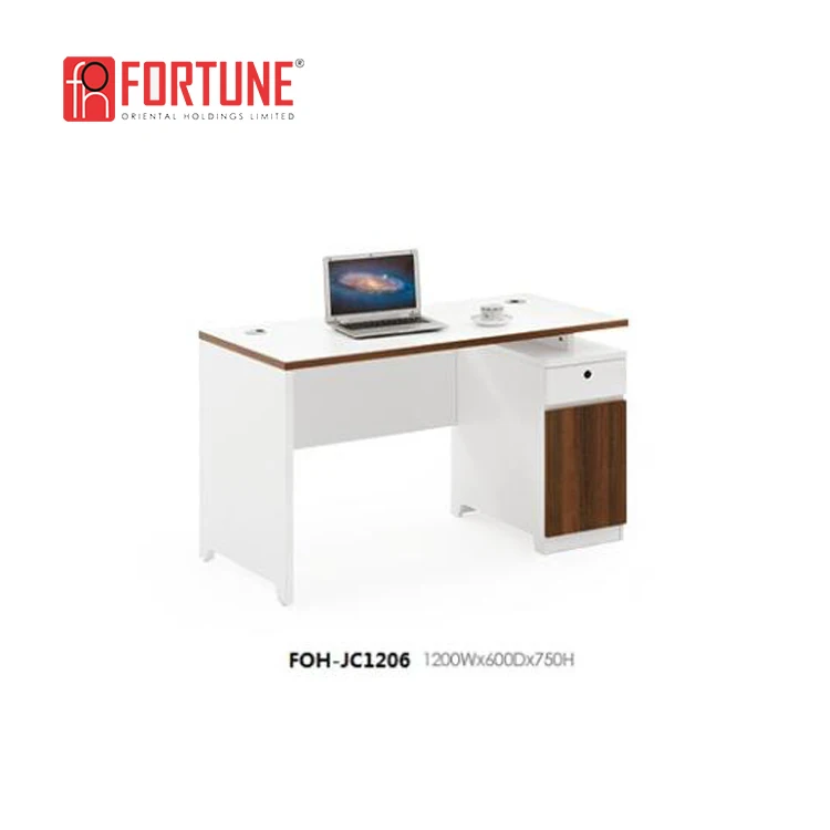 White Color Stylish Style Office Used Corner Computer Table Corner