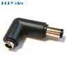 Laptop power converter 5.5*2.1mm female to 7.4mm male elbow converter adapter
