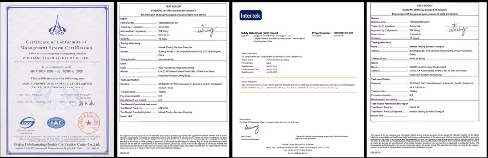 Certification