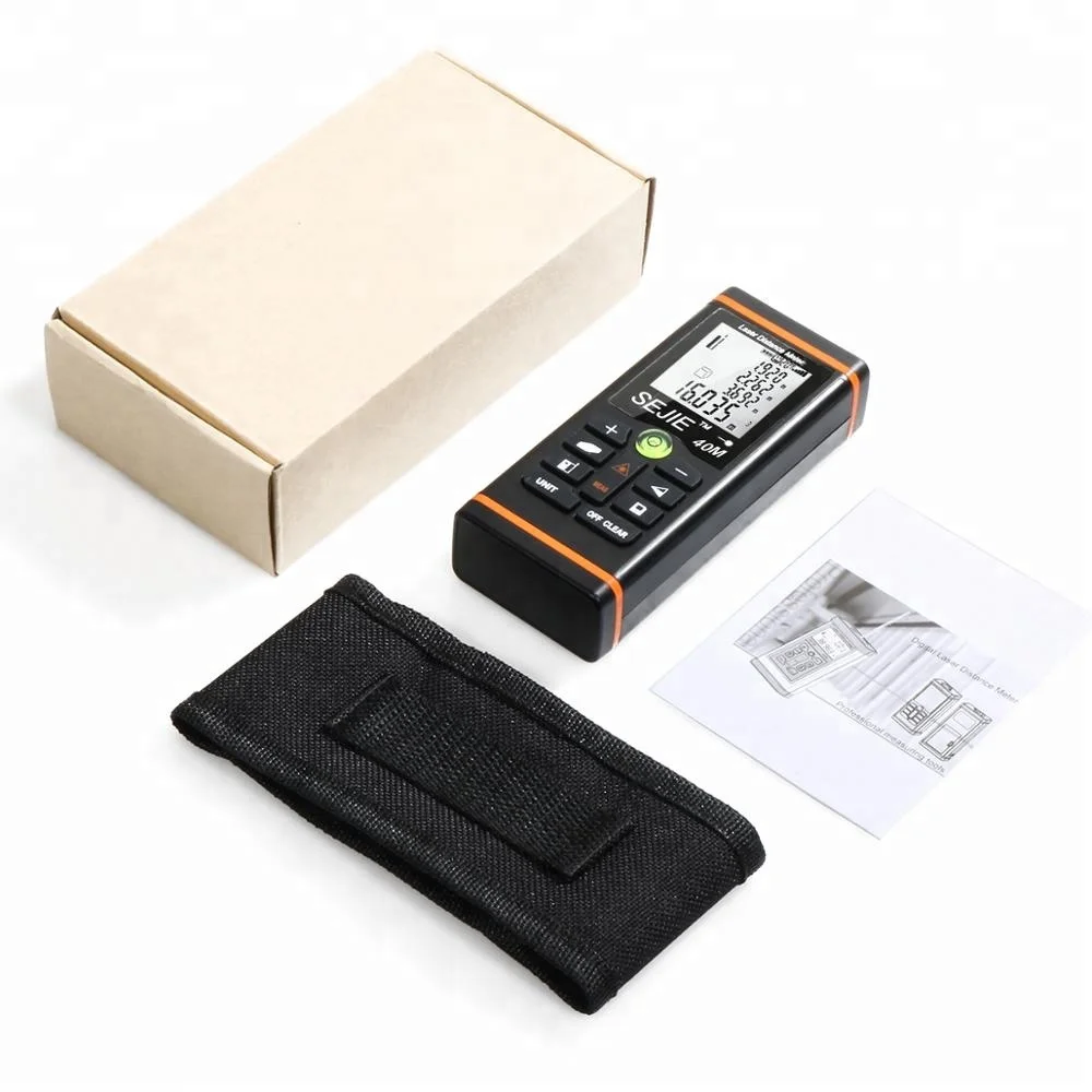 
2018 Factory 40M/131Ft Laser Measure Distance meaMeter Multi Function Laser measure bubble levels Pythagorean Mode for Measuring 
