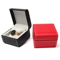 

High quality eco PU leather watch luxury box cheap watch jewelry box caja de reloj