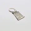 3D notebook shape metal keyring