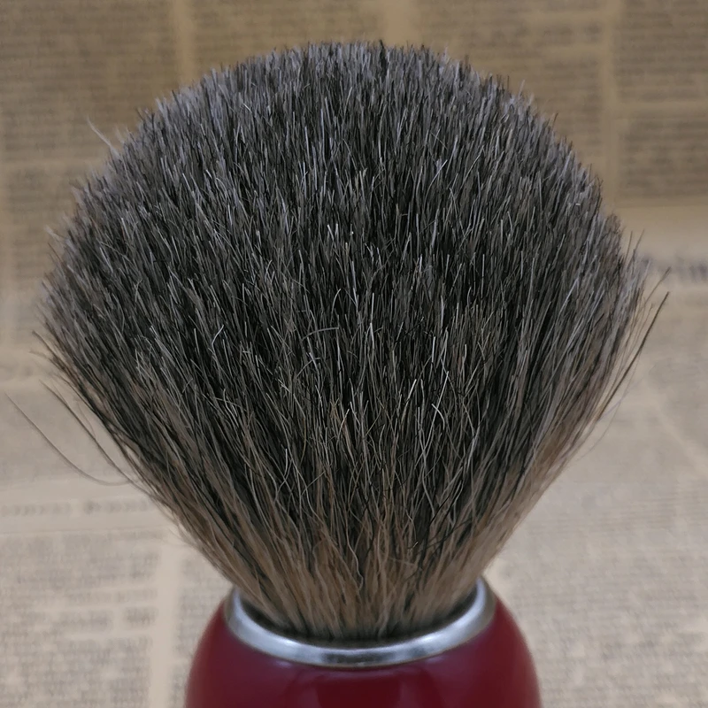 Perfecto 100 Pure Badger Shaving Brush Black Handle Engineered For The