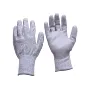 Seamless Knitted Lightweight Previous Work Hand Protection Gray PU Coated HPPE Hand Gloves