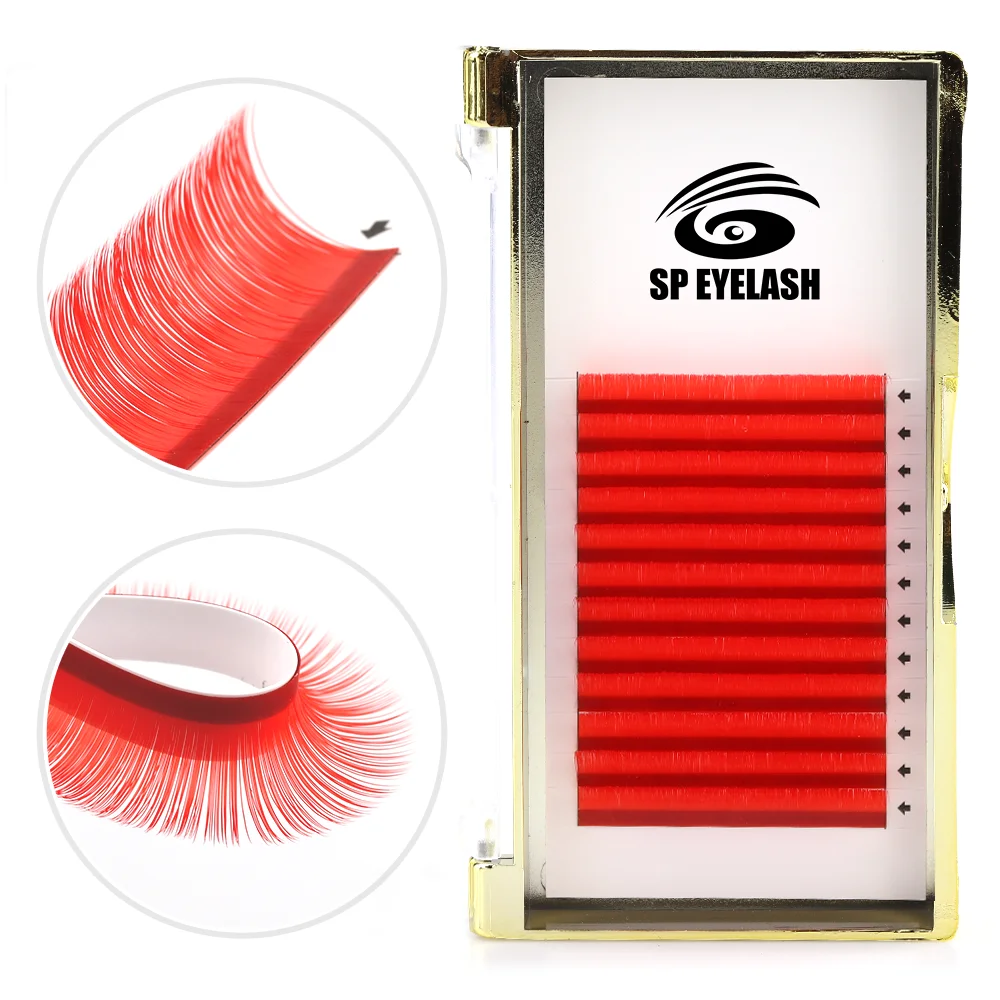 

Wholesale 100% Individual 3d Mink Fur False Russian Volume Silk Faux Extension Eyelashes Lashes With Private Label, Colorful