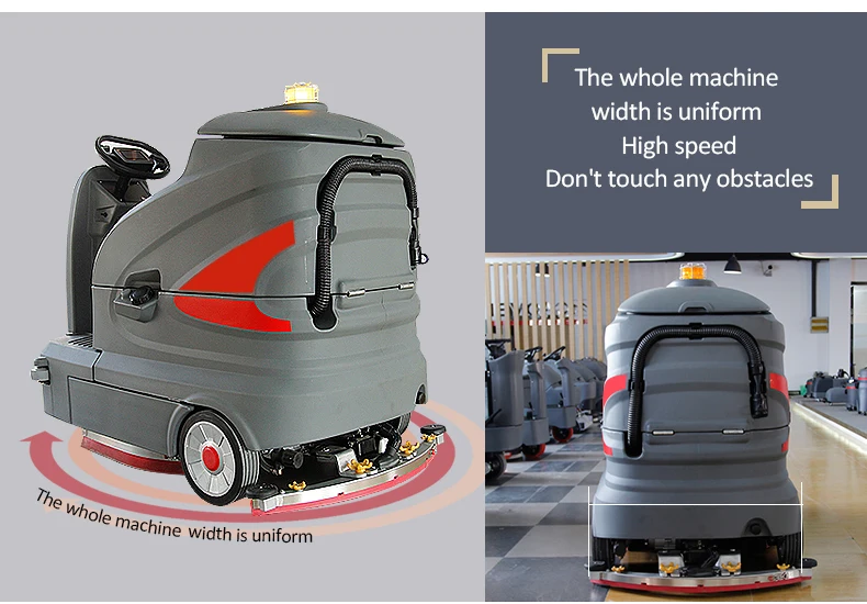 Commercial Large Ultrasilence Ride On Cement Floor Dust Cleaning