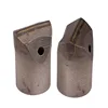 Tapered chisel cross button bits for pneumatic rock drill