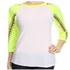 2018 Amazon Hot Sale Spring Personalized Ladies T-Shirts Baseball Printed Sports Raglans