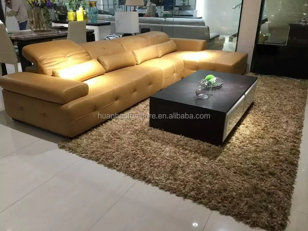 Modern Good Quality Guangzhou Living Room Furniture Leather Sofas Living Room Furniture Leather Sofas