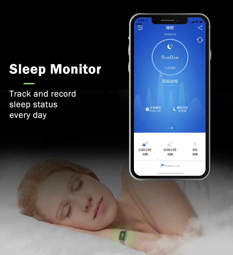 New cheap USB Direct charging gift smart bracelet fitness tracker watch