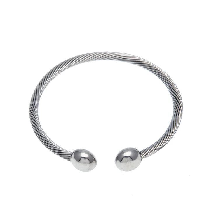 

Hot Trend Sterling Silver Jewelry Germanium Bracelet Magnetic Therapy Bracelet