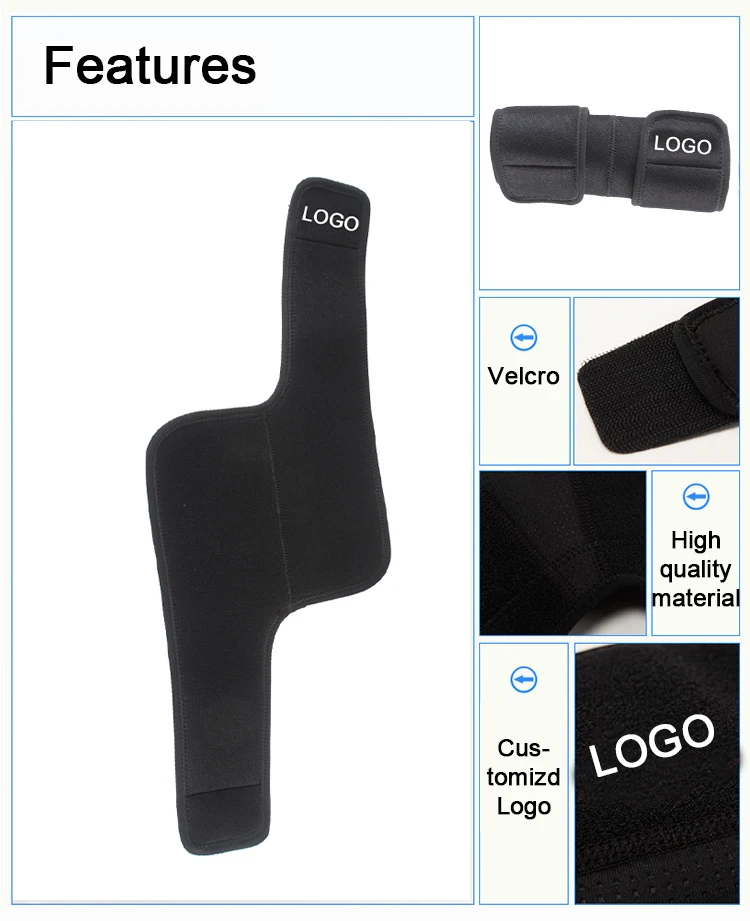 Custom Popular Neoprene Elbow Protector Compression Elbow Brace Adjustable Elastic Elbow Support