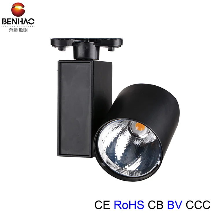 30w cob spotlights track galleri led track light cob rail spotlights lamp good price with CE RoHS