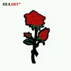 Embroidery Rose Logo Heat Transfer Images T-Shirt