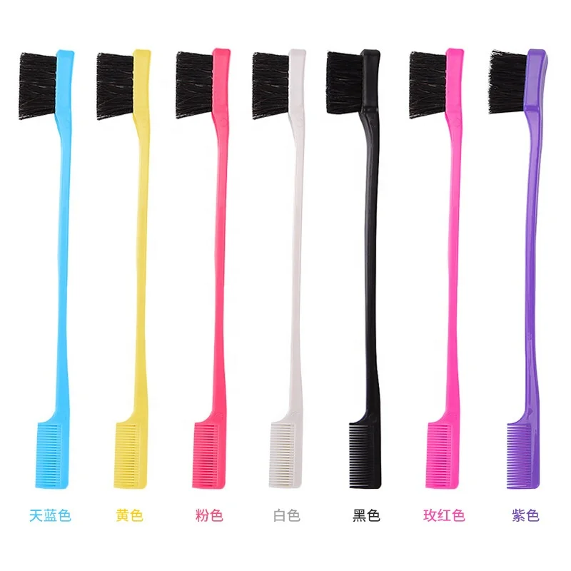 

2021 personalized 7 colors Eyelash edge Brush best Makeup Brushes Eyebrow Brush with Comb, 7 color , customized color