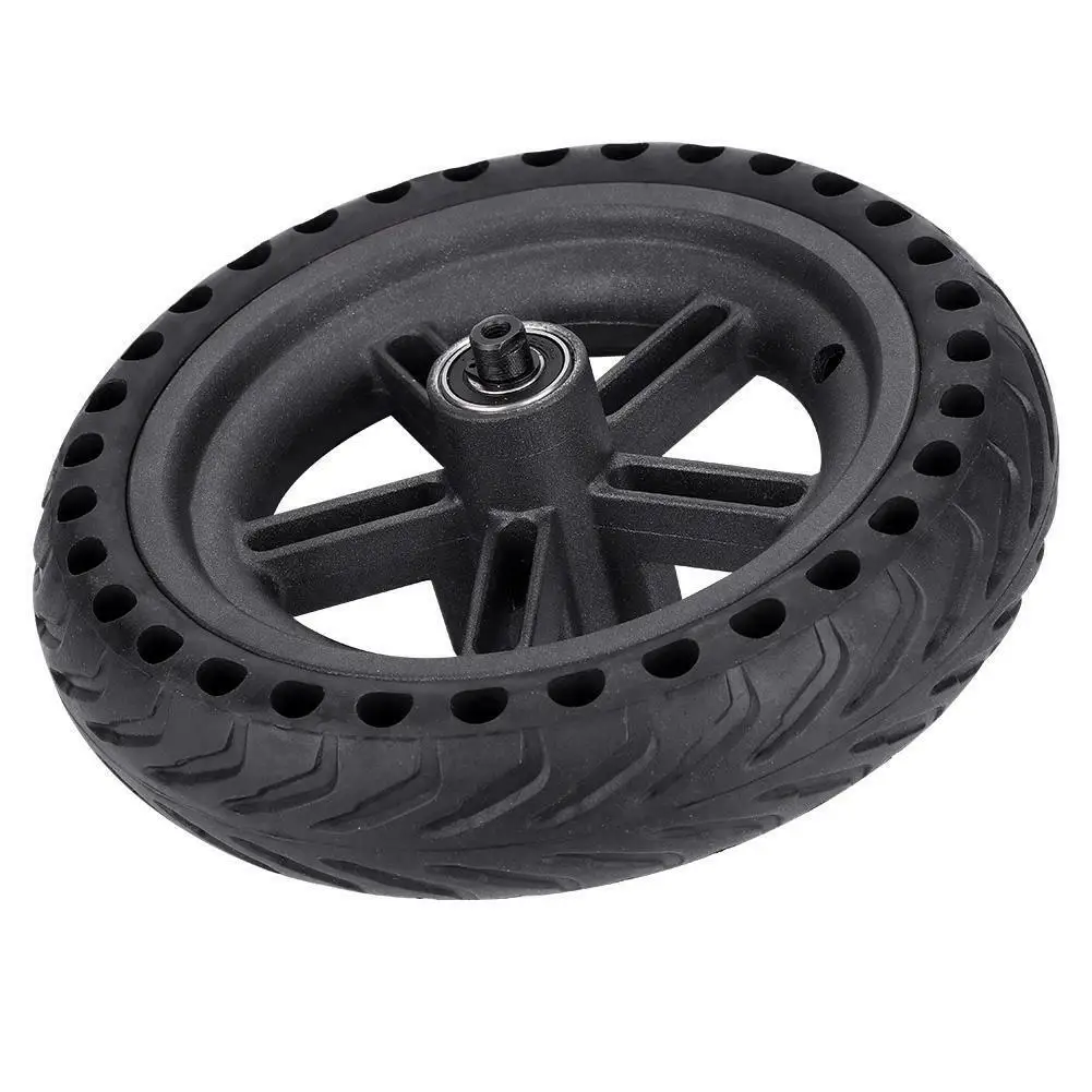 

New Electric Scooter Tyres Rear Wheel Hub For Xiaomi Mijia M365 Damping Solid Tyres Hollow Non-Pneumatic Tires, Black