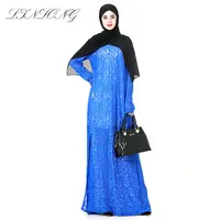 

High quality cheap dubai blue abaya