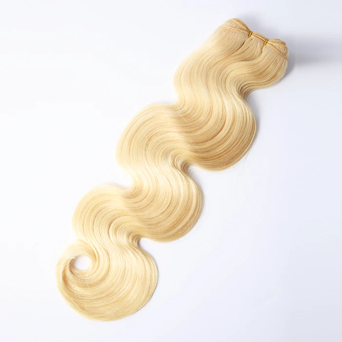 

Wholesale Grade 9a 100% Cuticle Aligned Virgin 613 Human Hair Weave Silky Straight Body Wave Hair Bundles Blonde