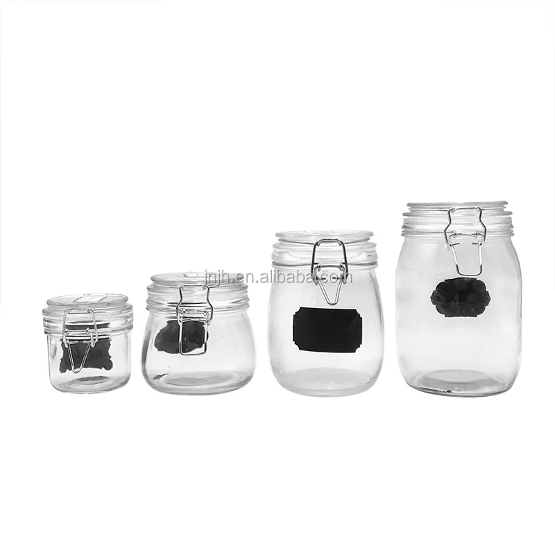 

Glass Hermetic Jars with Chalkboard Labels