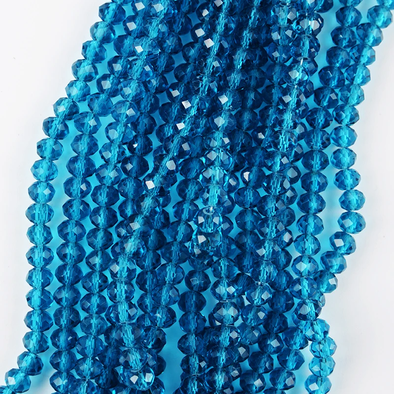 

2019 High Quality 1mm Glass Beads Tyre Shape Wholesale Briolette Curtain Beads Crystal Beads for Bracelets, Various colors can be chosen