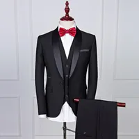 

ZH1105B High Quality Hot Sale Business 3pcs set Casual Slim Suit Groom wedding Man Tuxedo Suit