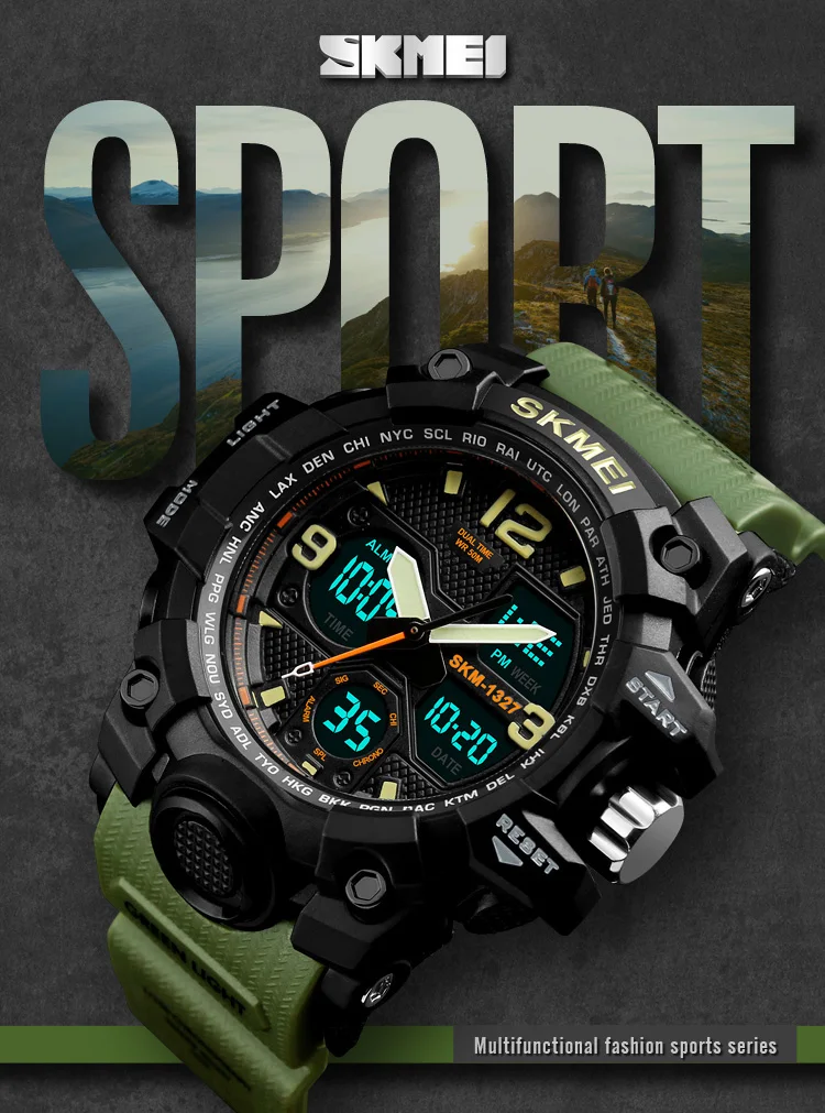 Fashion 2018 SKMEI 1327 Military Digital Sports Wrist Watch For Women Montre Femme.jpg