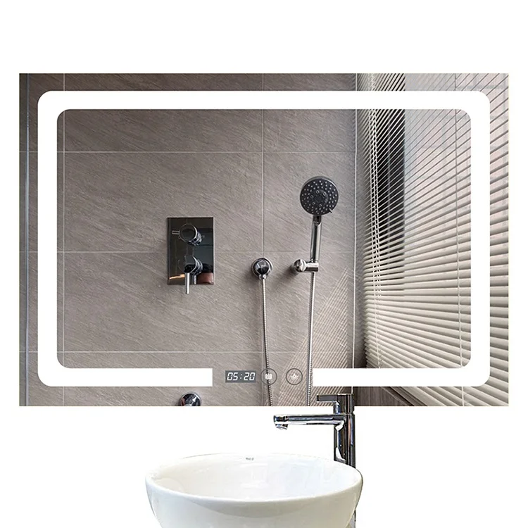With CE High Quality Shower Bathroom Mirror With LED Light