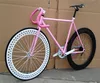 700C Fixed gear hollow out wheel pink lady fixie bicycle wholesale hollow rim fixie bike