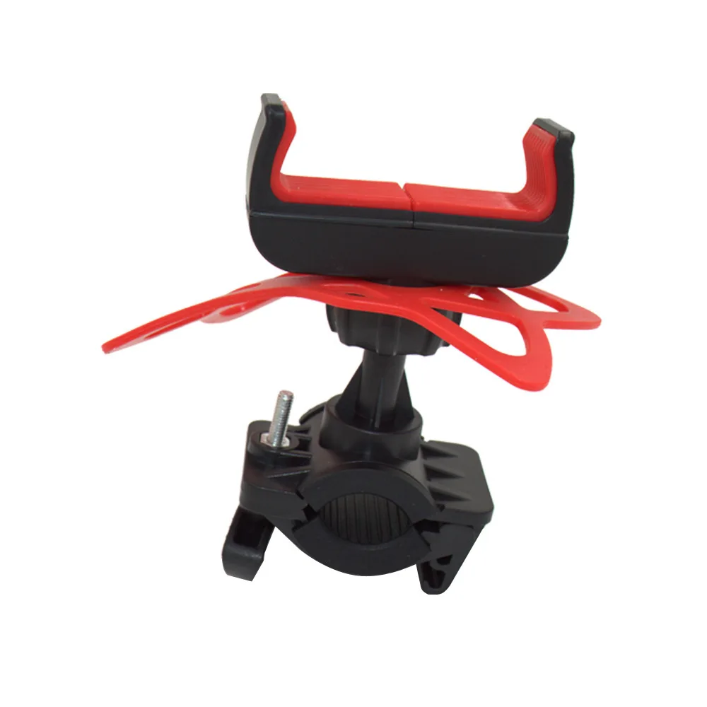 

Outdoor motorcycle bicycle cell phone holder with handlebar mount holder, Black/red