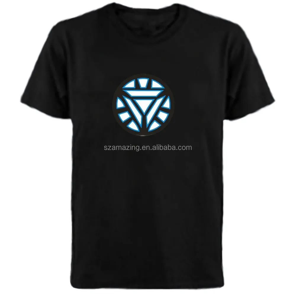 

el tshirt sound activated panel with 4pcs AAA battery inverter
