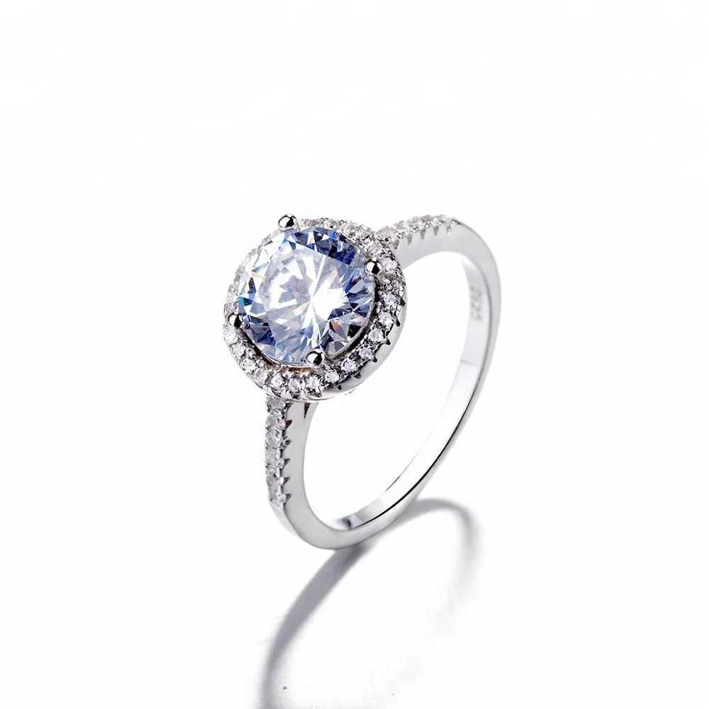 

Hot Jewelry Main CZ Stone Silver Ring 925 Sterling, As customer request