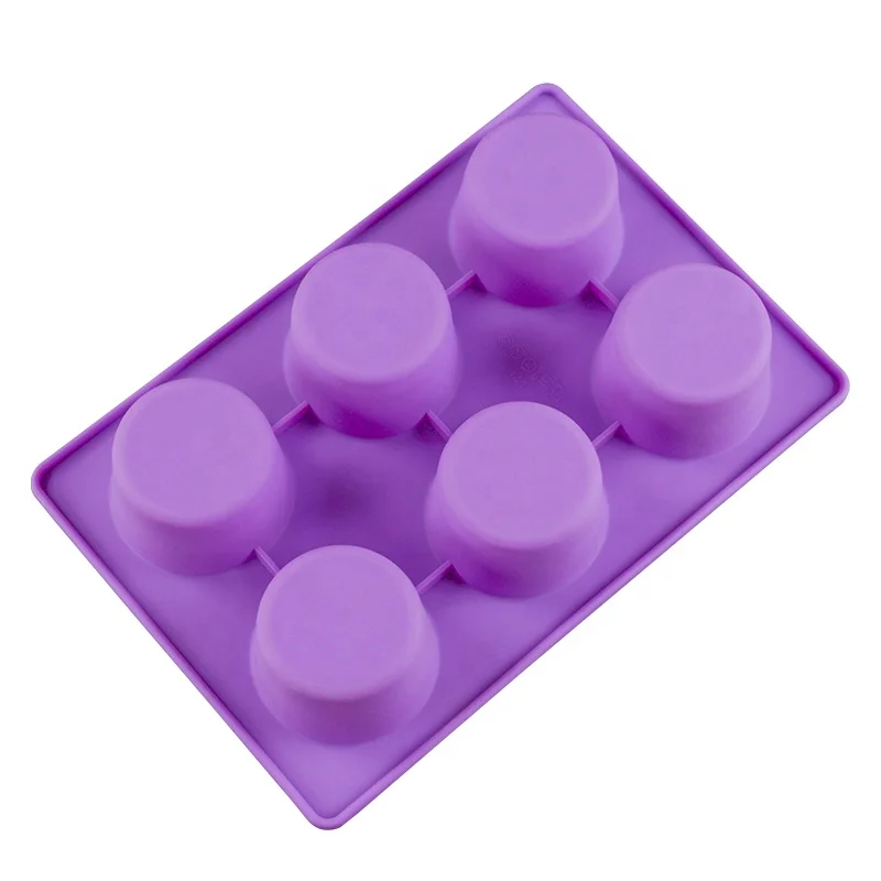 

Chinese Supplier High Quality 6 Cups Cupcake Silicone Muffin Mold Form